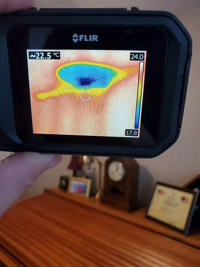 Thermal imaging inspection for water damage in East Earl