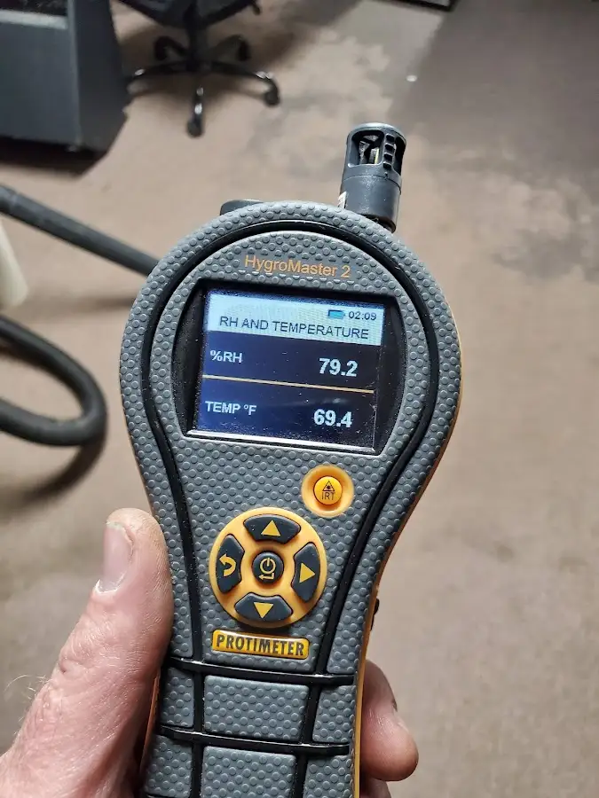Moisture meter humidity assessment for Mold Remediation & Removal in East Earl